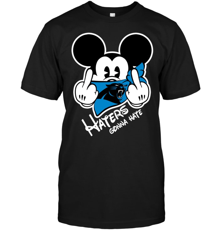 Carolina Panthers "haters Gonna Hate" Mickey Mouse T-Shirt